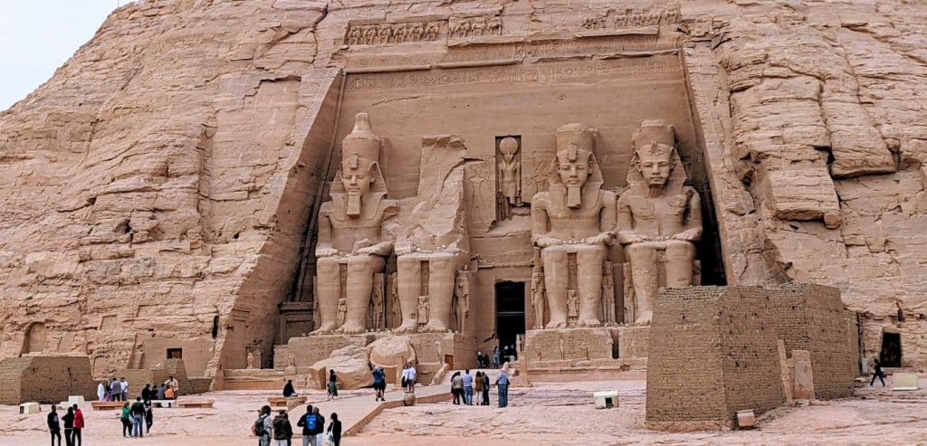 A front view of Abu Simbel