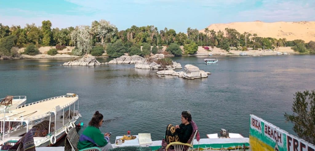A view of Kitchener's Island from Elephantine