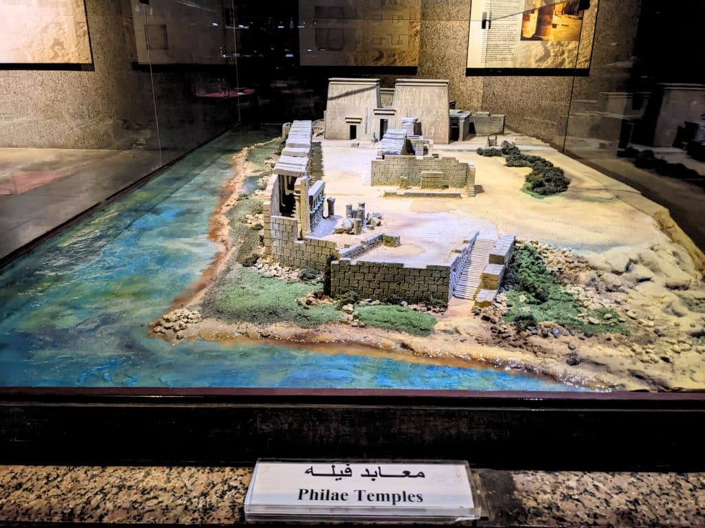 A model of Philae Island