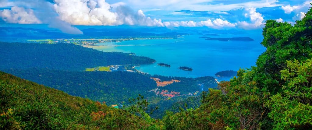 A view on Langkawi island from the SkyCab