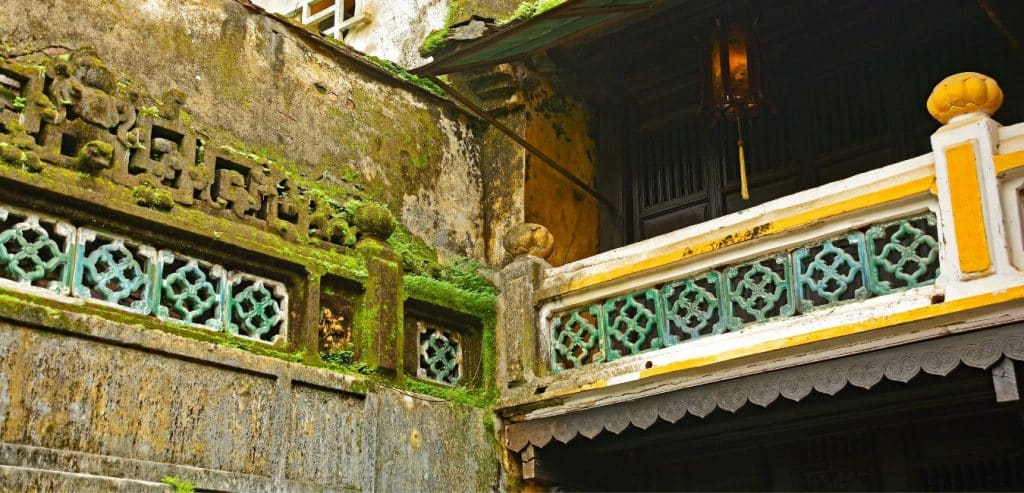 Stonework on the interior of the Tan Ky Old House