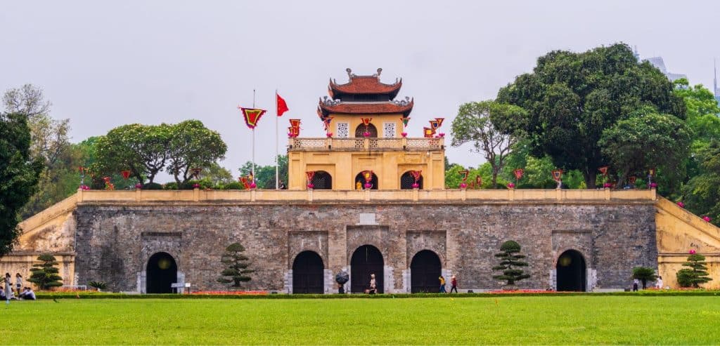 Doan Mon Gate is one of the most popular gates in the Thang Long Citadel.