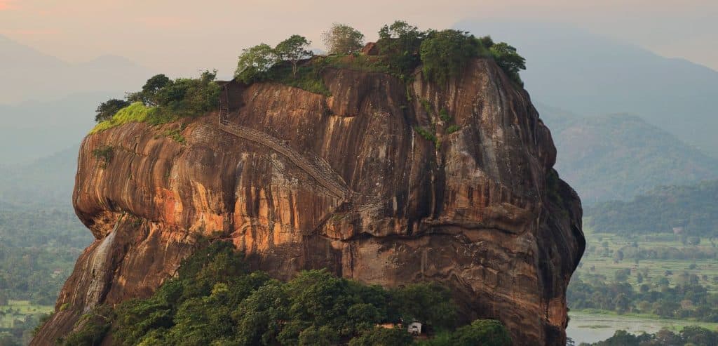 The granite pillar where Sigiriya was constructed