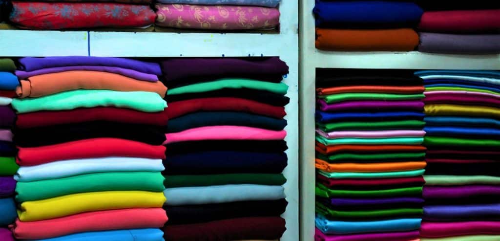 There are a lot of fabrics to choose from.