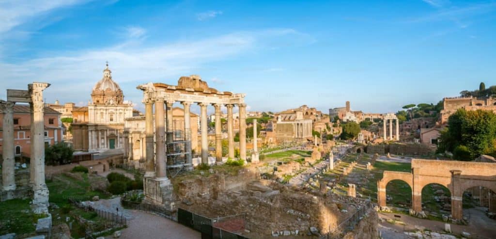 The Roman Forum in Italy