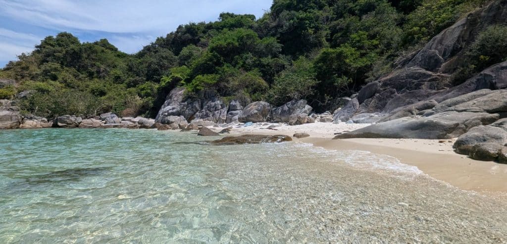 A beach on the main Cham Island
