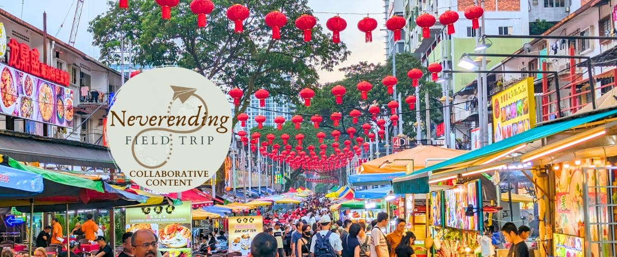 A busy market scene from Kuala Lumpur