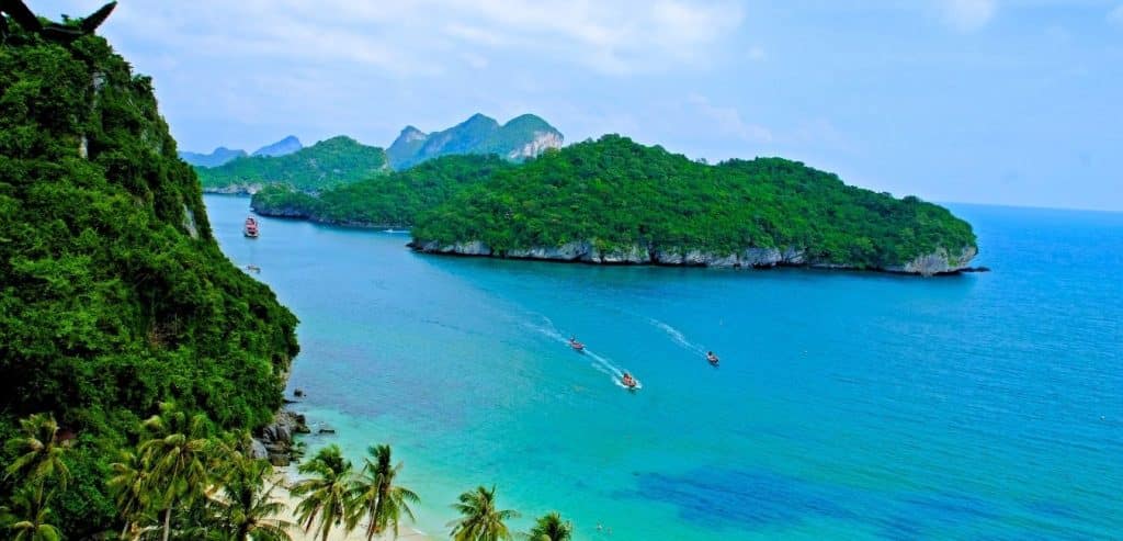 Islands in the Gulf of Thailand